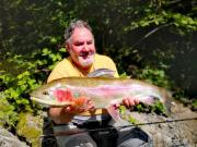 Ken and Big Rainbow trout